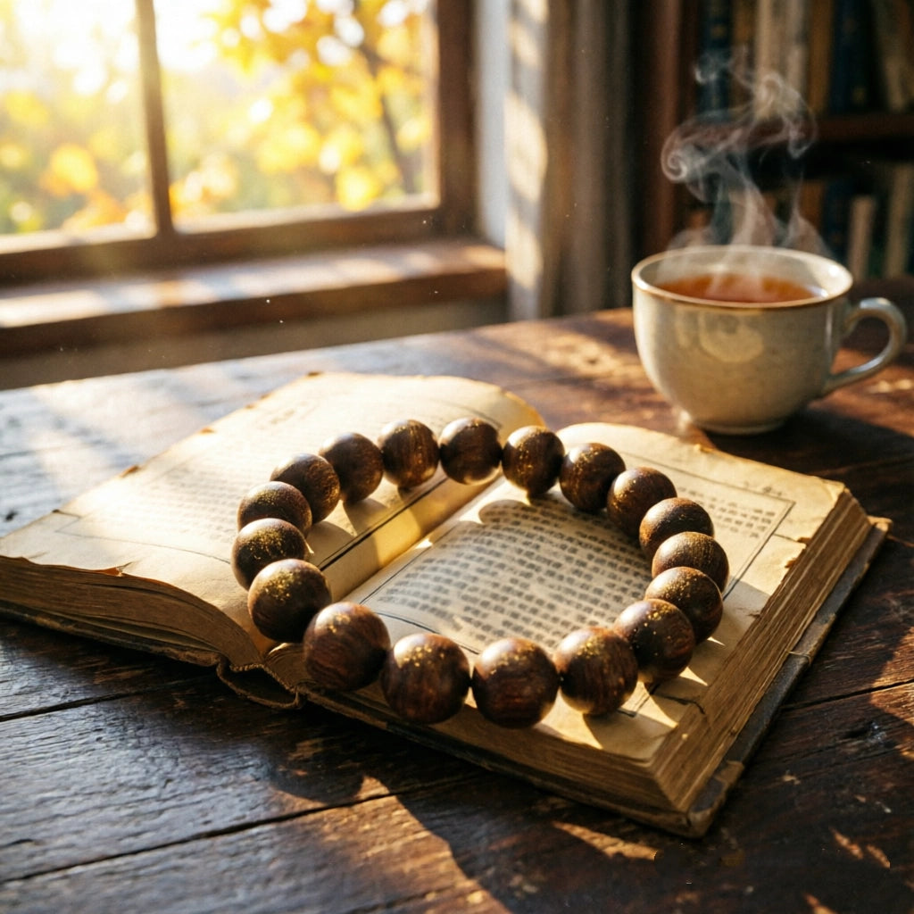 Oriavue Handmade Osmanthus Herbal Incense Bead Bracelet-03